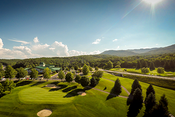 Aerial view of Virginian golf course